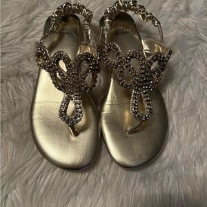 Stuart Weitzman Gold Sandals for Girls